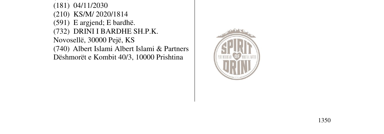 Zëri i markës SPIRIT OF DRINI në buletin