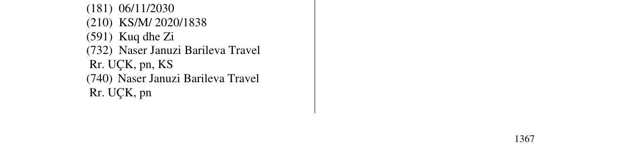 Zëri i markës Barileva Travel në buletin