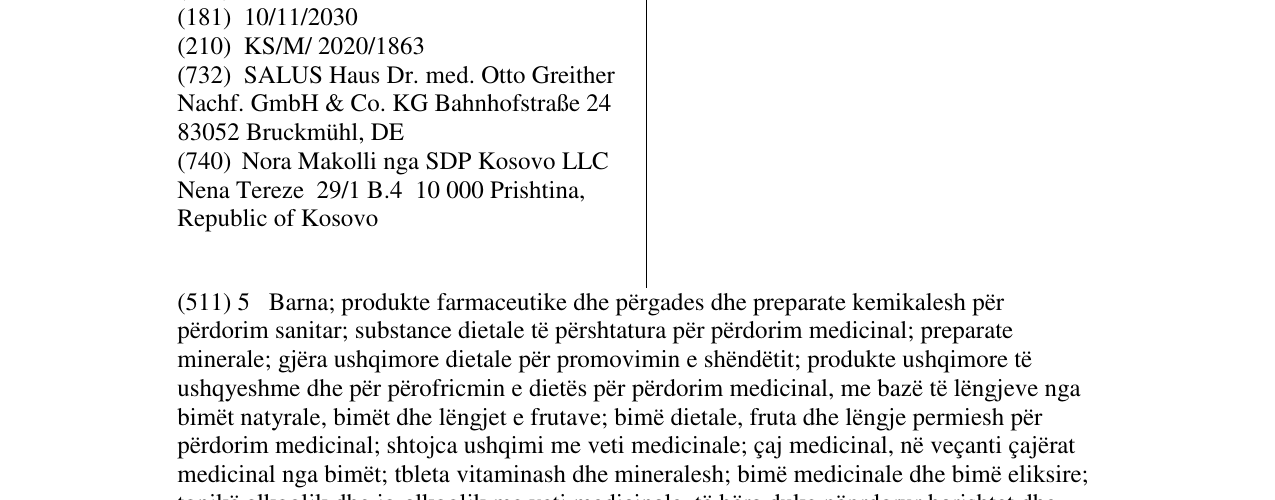 Zëri i markës NEURO BALANCE në buletin