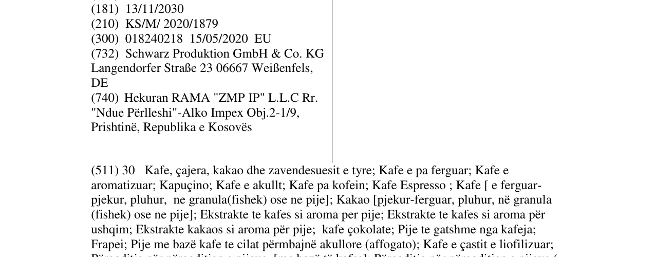 Zëri i markës Bon Mundo në buletin