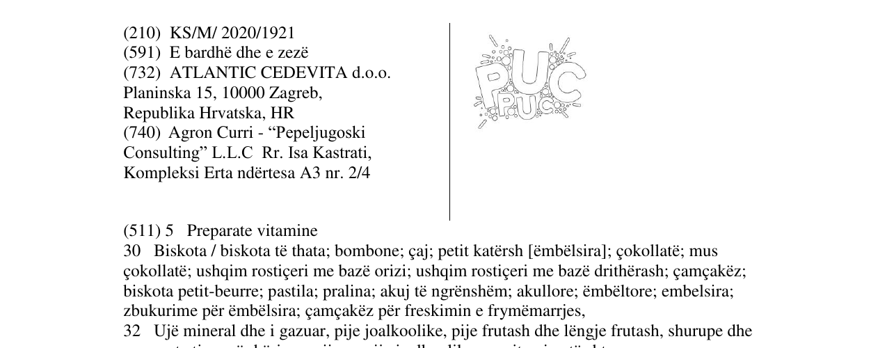 Zëri i markës PUCPUC në buletin
