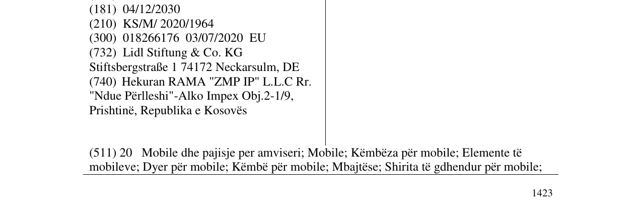 Zëri i markës FALUN në buletin