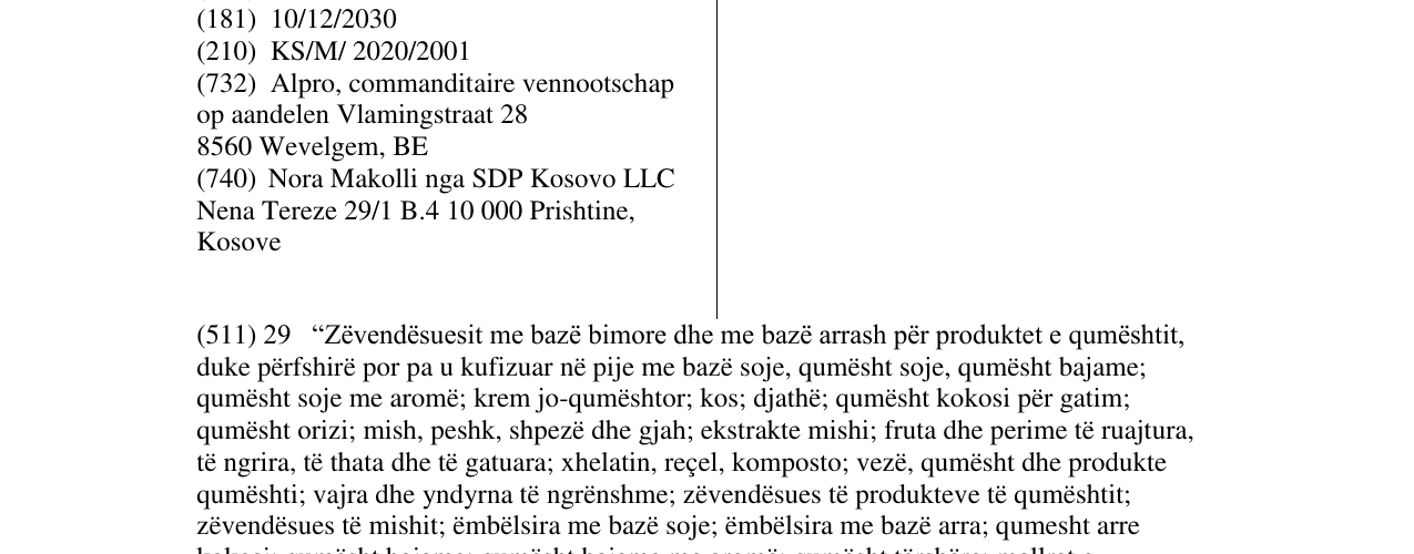 Zëri i markës ALPRO në buletin