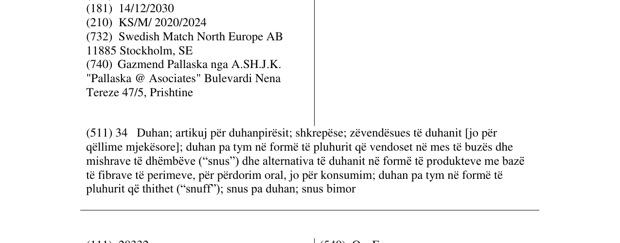 Zëri i markës VOLT në buletin