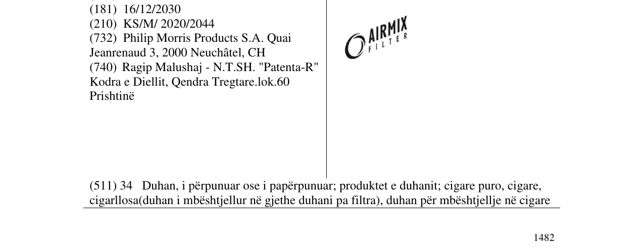 Zëri i markës airmix në buletin