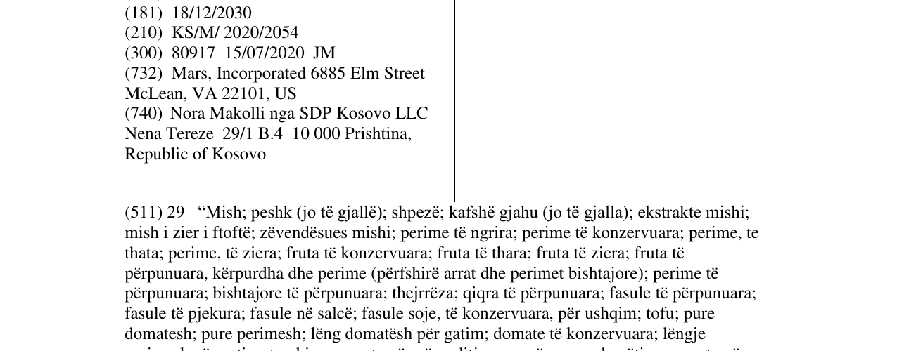 Zëri i markës BEN’S ORIGINAL në buletin