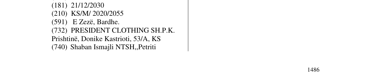 Zëri i markës president në buletin