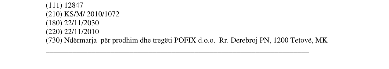 Zëri i markës ECOLOGICA - POFIX në buletin