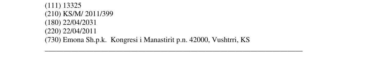 Zëri i markës Nuts në buletin