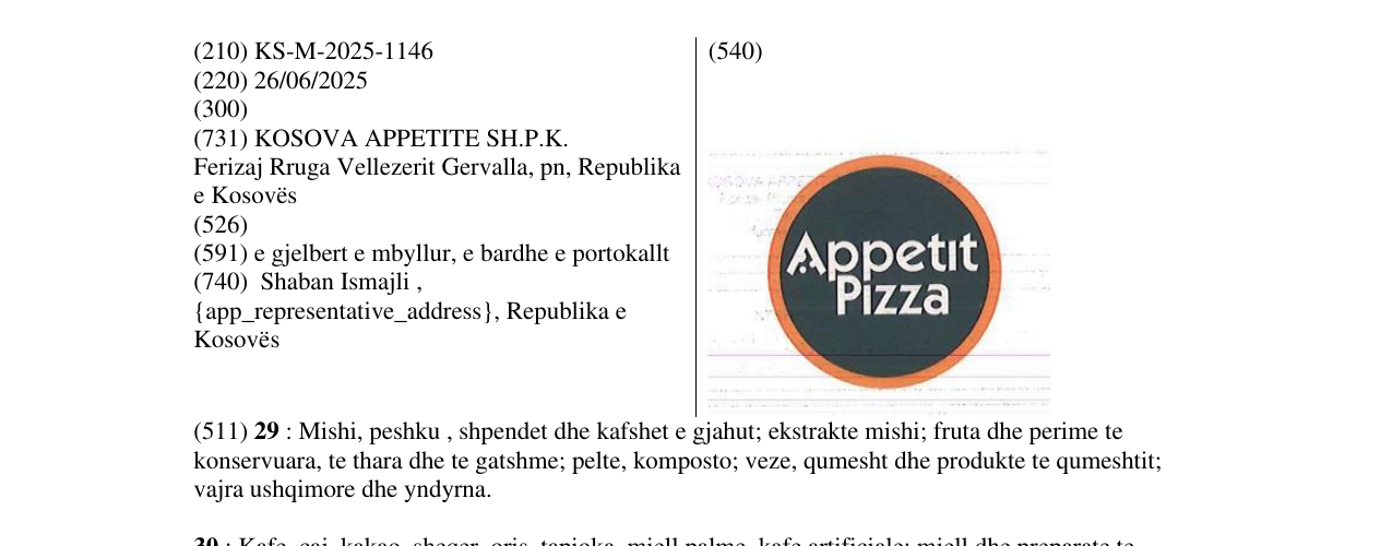 Zëri i markës A në buletin