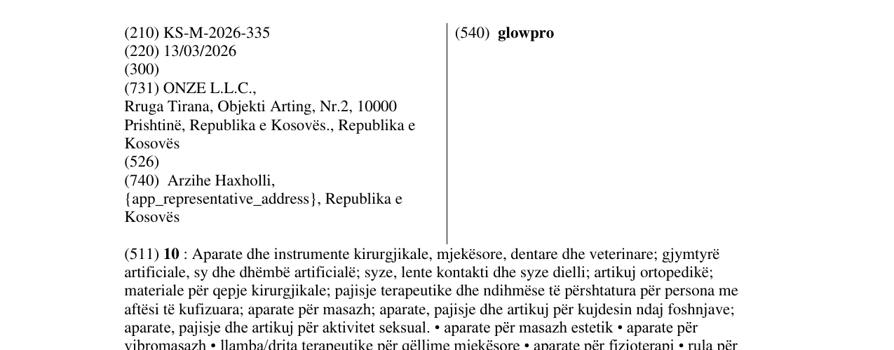 Zëri i markës glowpro në buletin