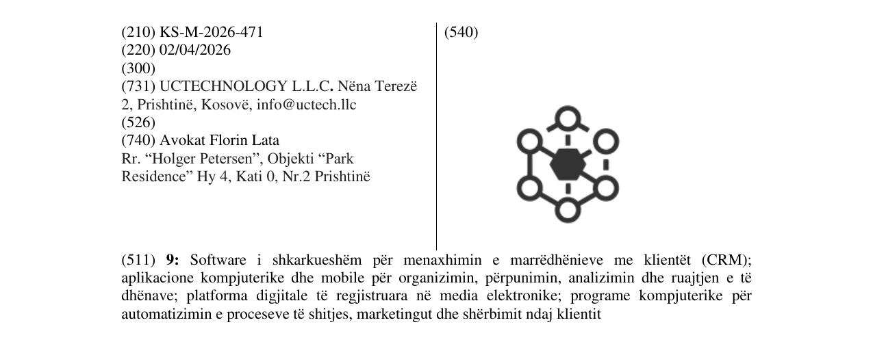Zëri i markës KS/M/2026/471 në buletin