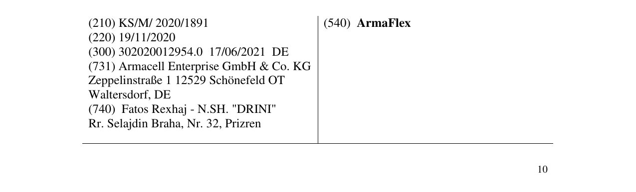 Zëri i markës ArmaFlex në buletin