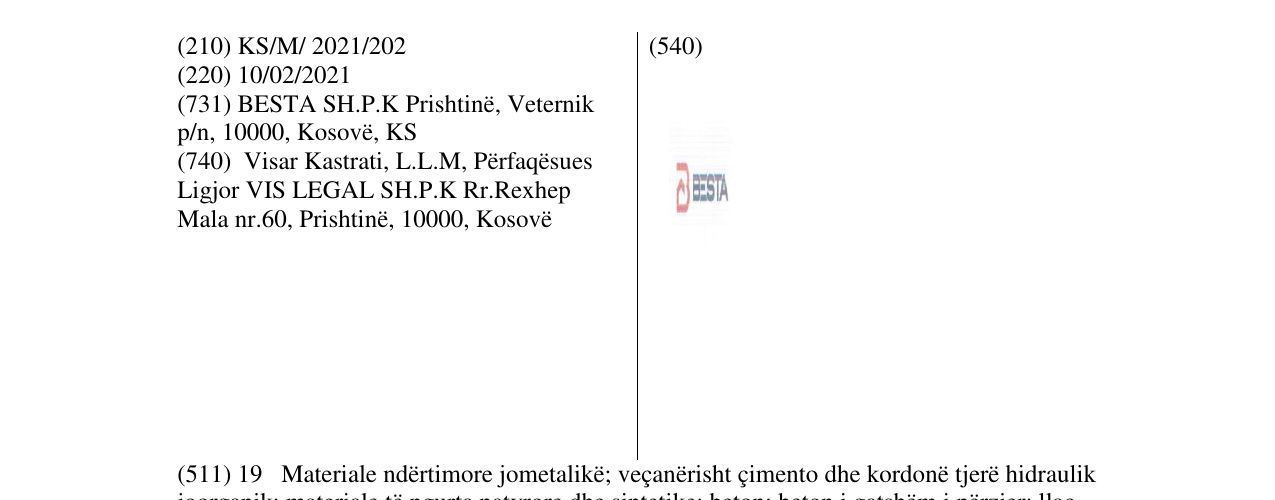 Zëri i markës BESTA në buletin