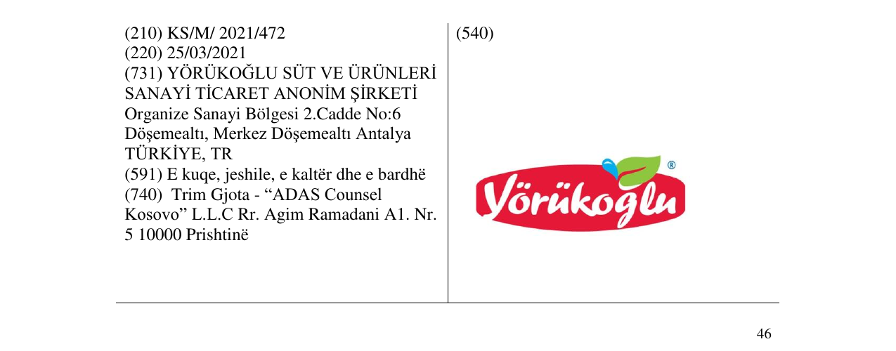 Zëri i markës yorukoglu në buletin
