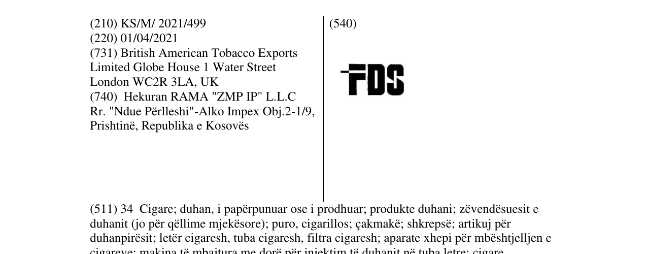 Zëri i markës FSD në buletin