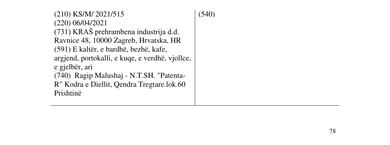 Zëri i markës milksy mlijeko në buletin