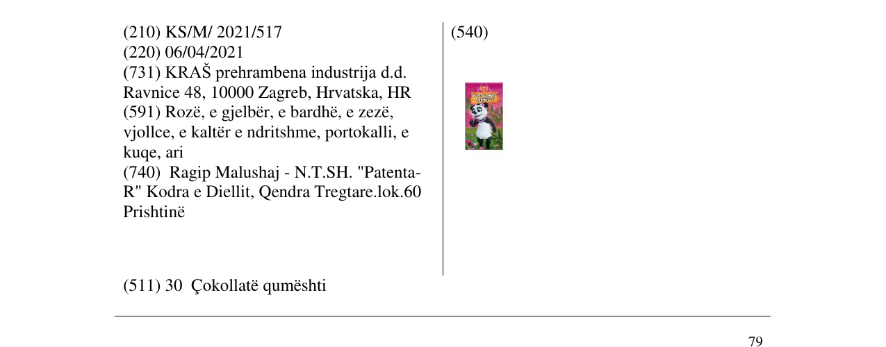 Zëri i markës zivtinsko cartsvo në buletin