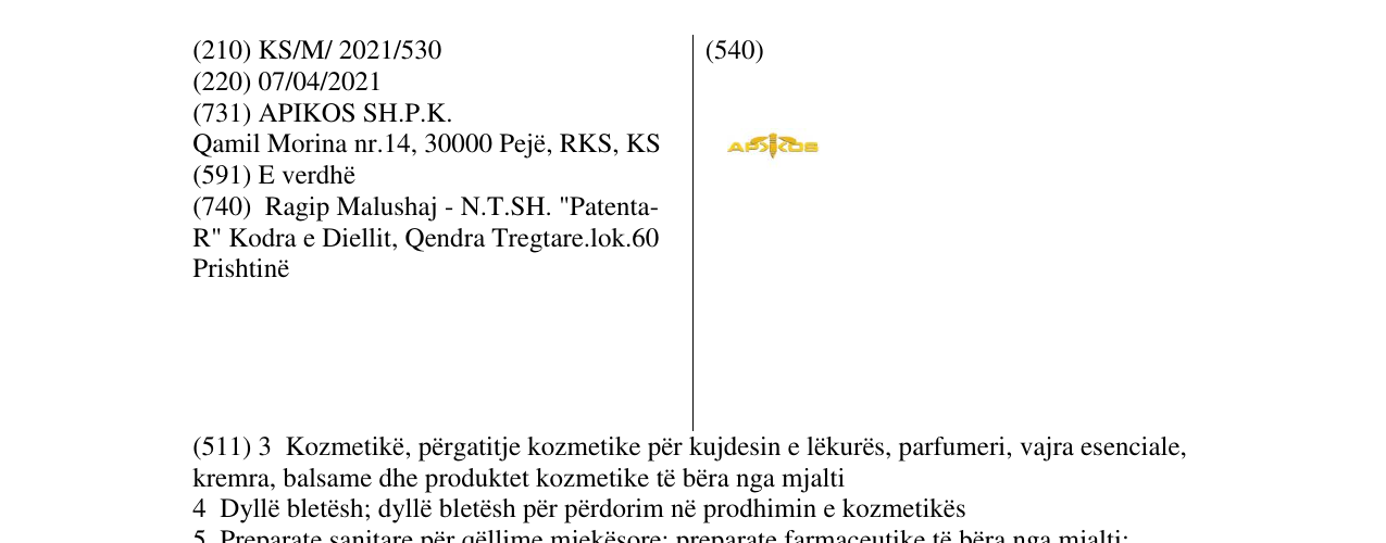 Zëri i markës apikos në buletin
