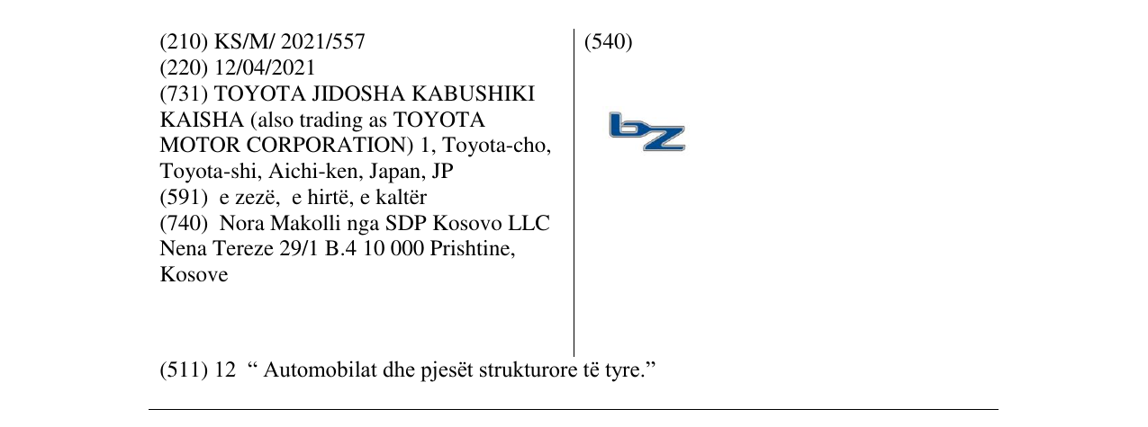 Zëri i markës bz në buletin