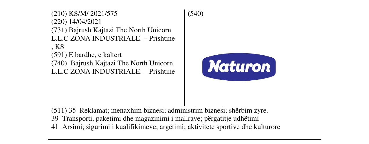 Zëri i markës Naturon në buletin