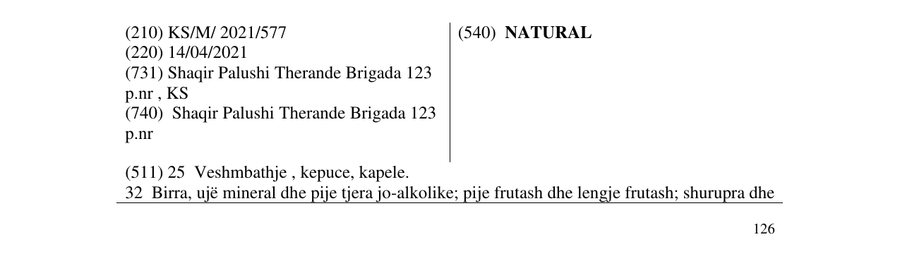 Zëri i markës NATURAL në buletin