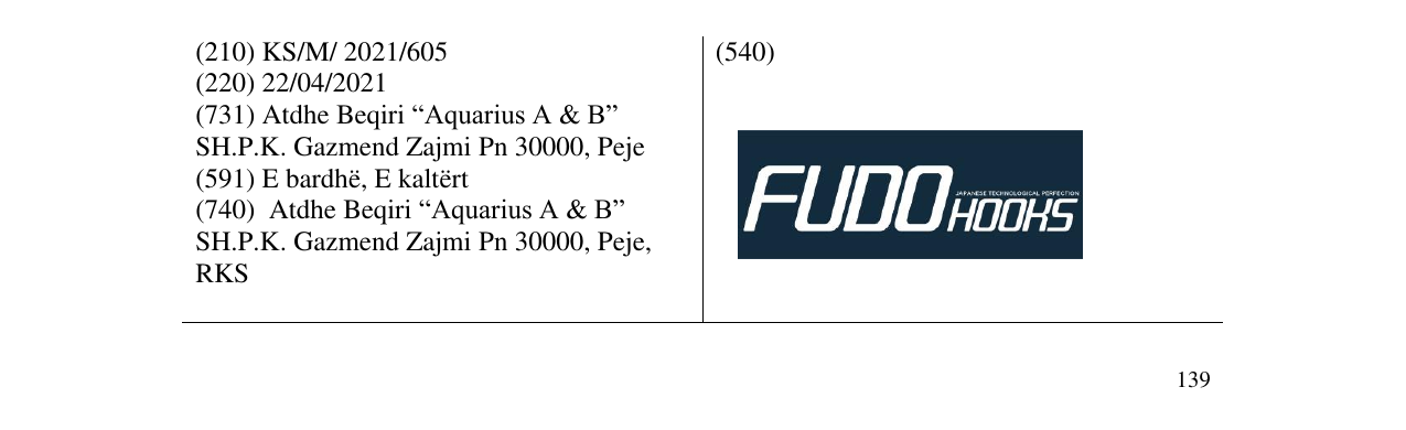 Zëri i markës FUDO në buletin