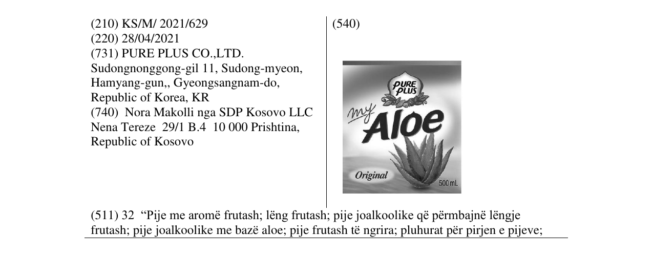 Zëri i markës MYALOE në buletin
