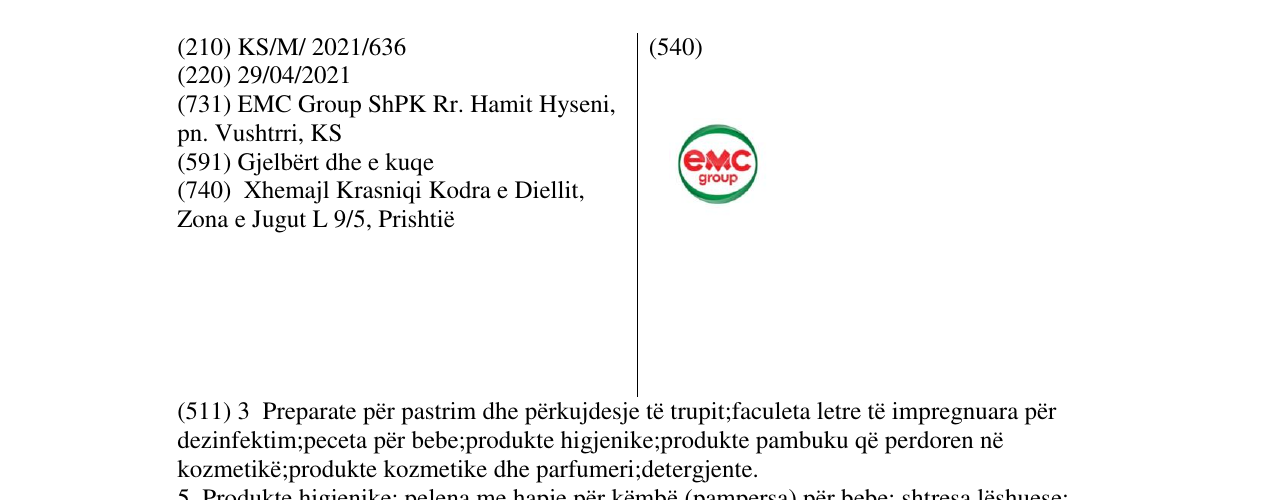 Zëri i markës emc group në buletin