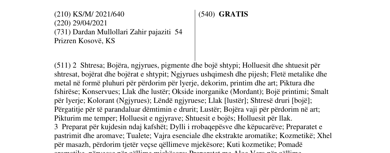 Zëri i markës GRATIS në buletin