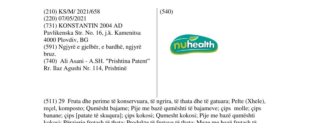 Zëri i markës nuhealth në buletin