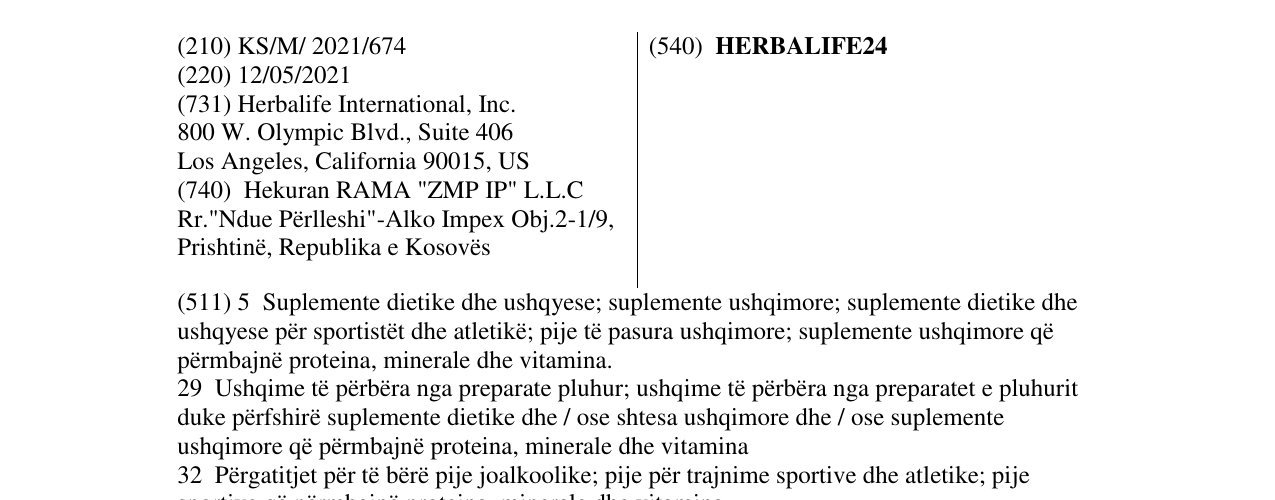 Zëri i markës HERBALIFE24 në buletin
