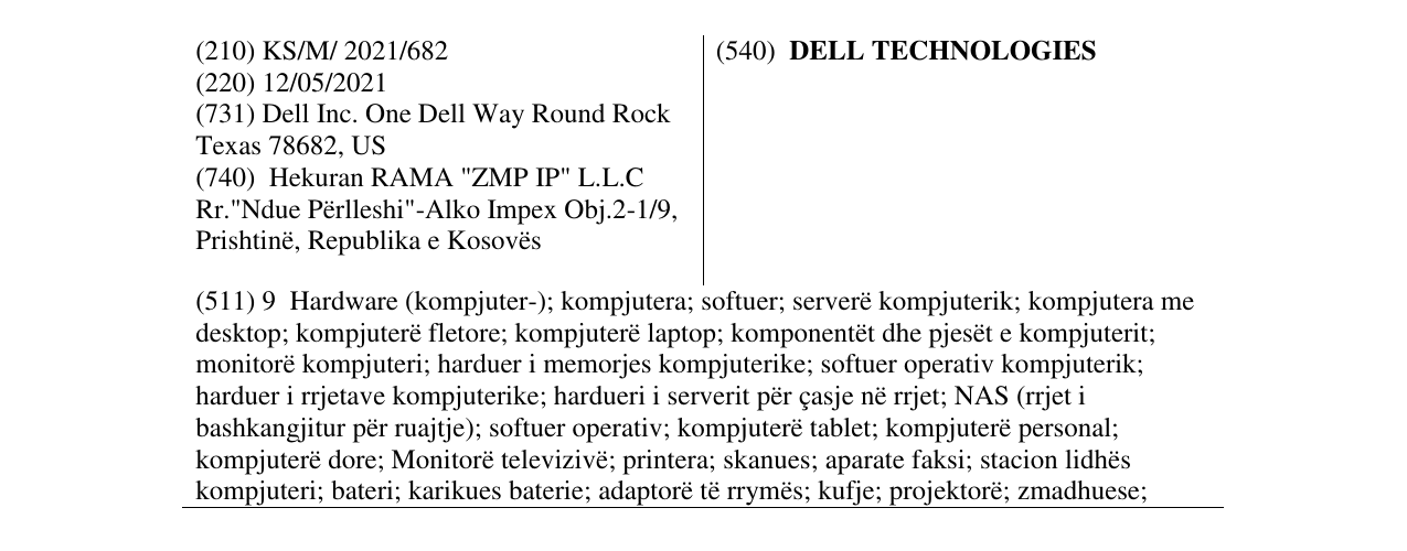 Zëri i markës DELL TECHNOLOGIES në buletin