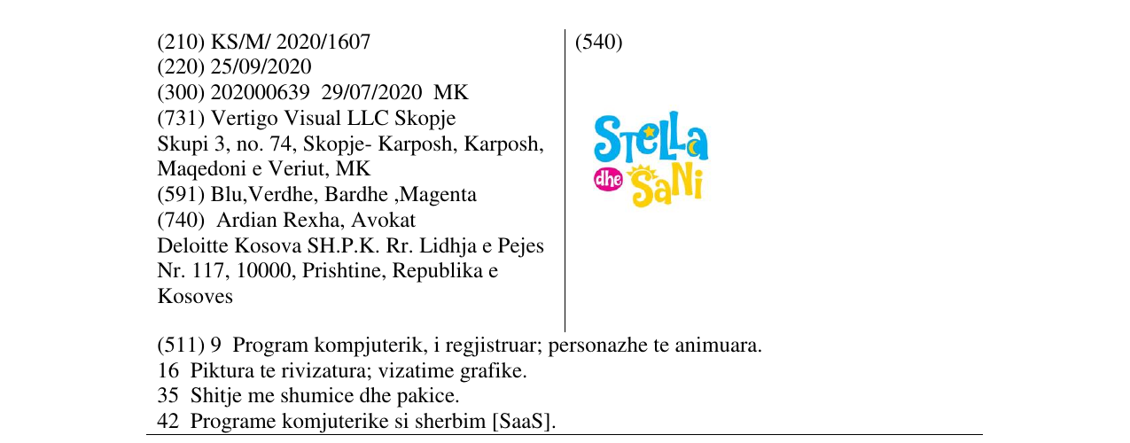 Zëri i markës Stella dhe Sani në buletin