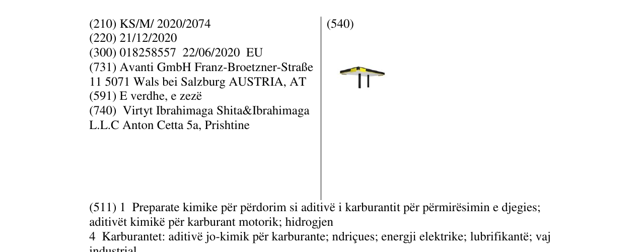 Zëri i markës avanti në buletin