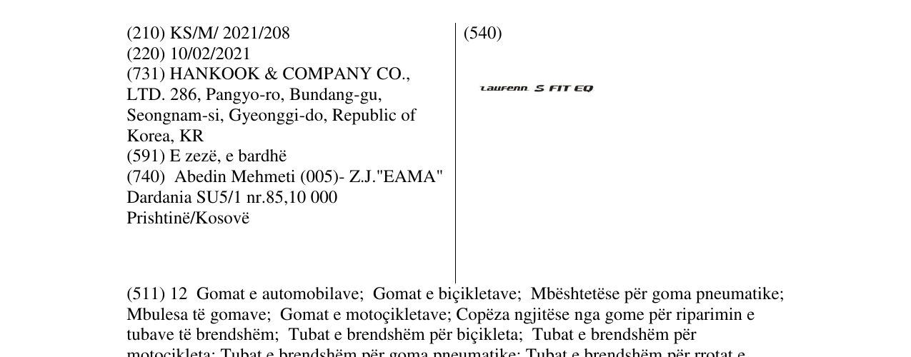 Zëri i markës Laufenn S FIT EQ në buletin