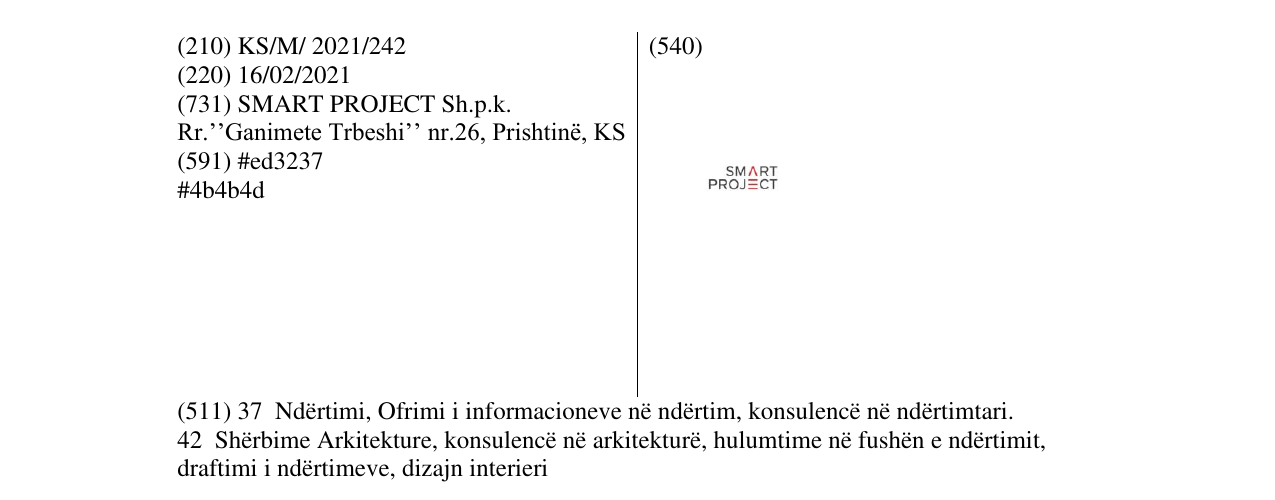 Zëri i markës SMART PROJECT në buletin