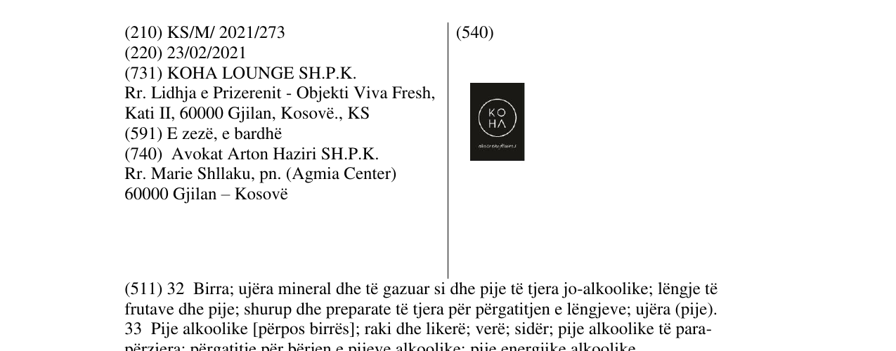 Zëri i markës KOHA në buletin