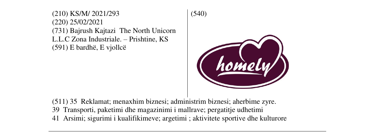 Zëri i markës homely në buletin