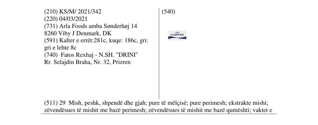 Zëri i markës LURPAK në buletin