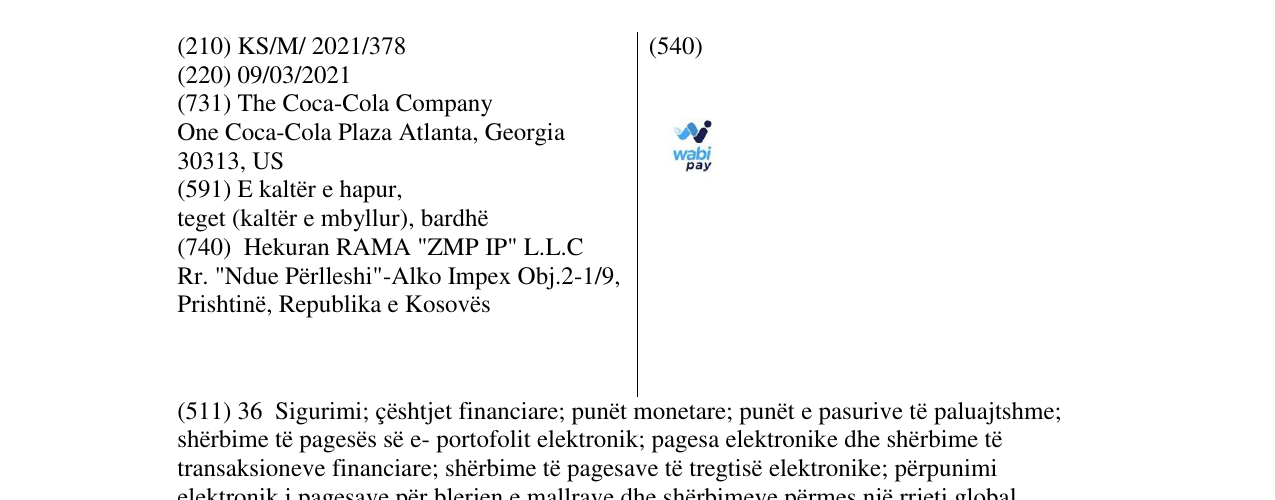 Zëri i markës wabi pay në buletin