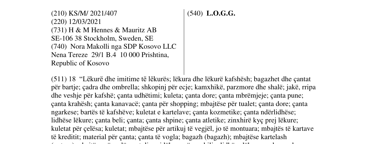 Zëri i markës L.O.G.G. në buletin