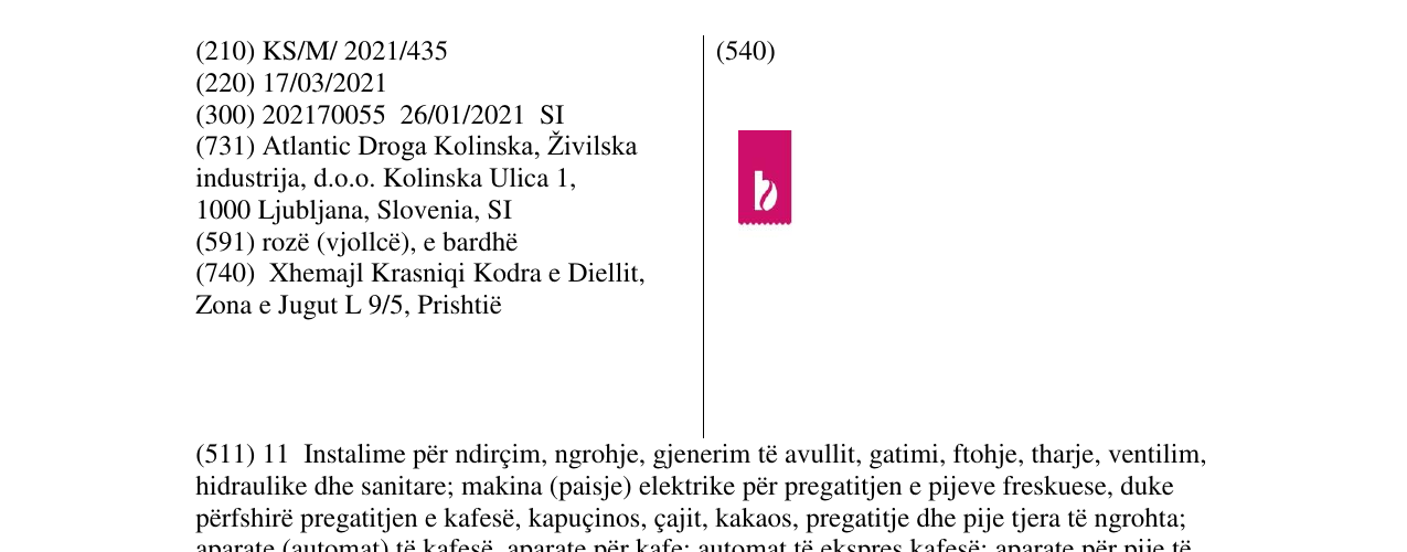 Zëri i markës barcafe në buletin