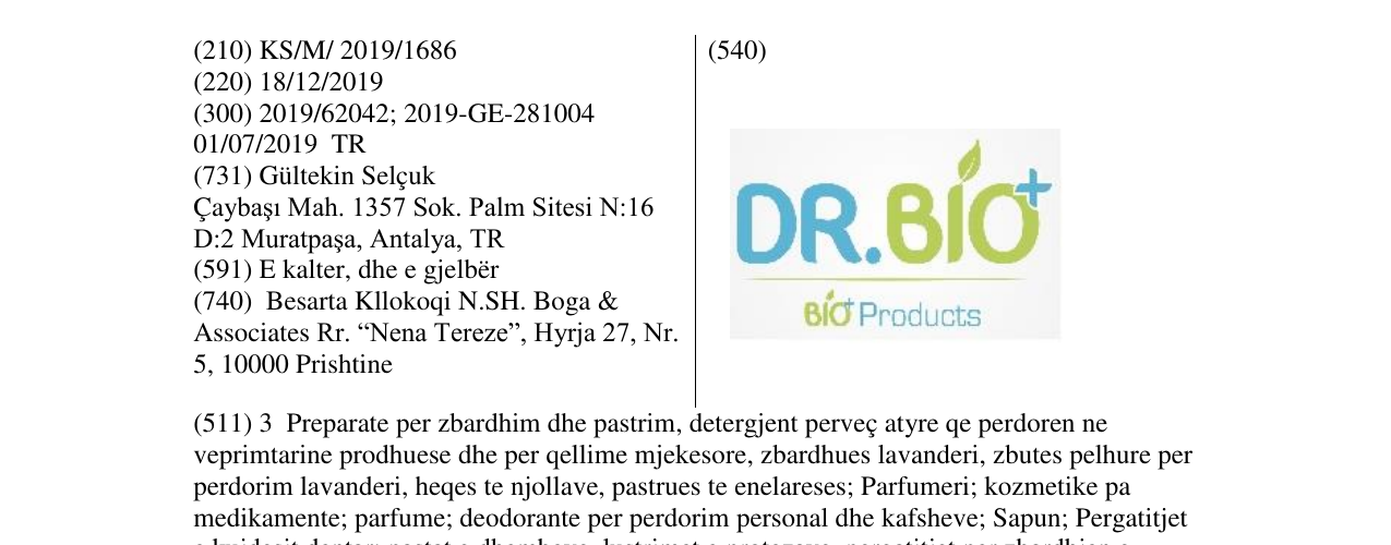 Zëri i markës DR.BIO në buletin