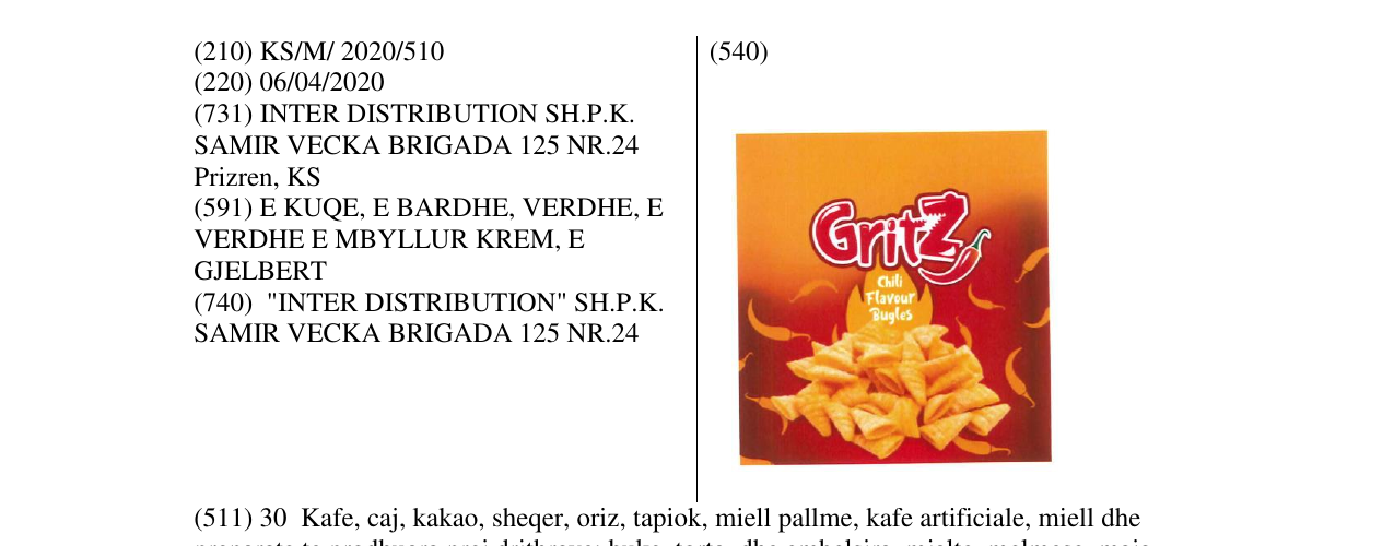 Zëri i markës Markë figurative në buletin