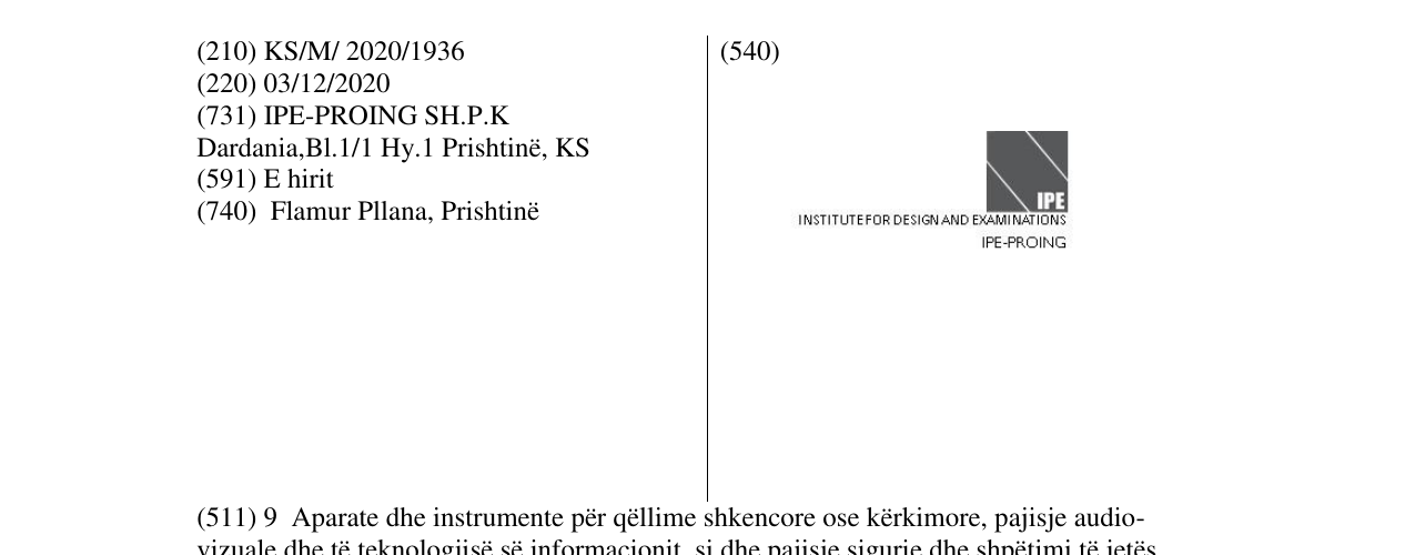 Zëri i markës IPE në buletin