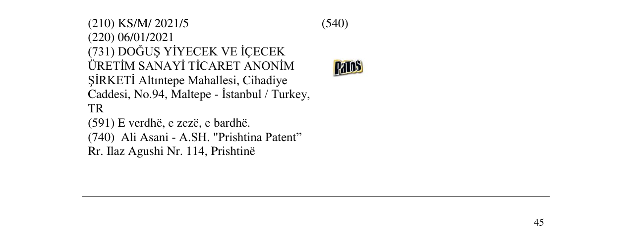 Zëri i markës patos në buletin