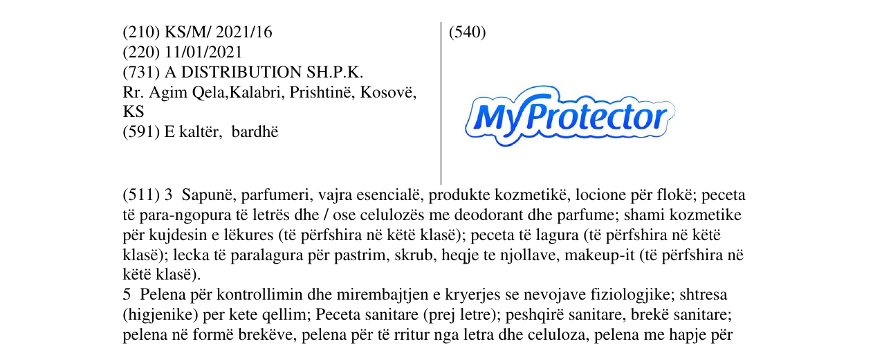 Zëri i markës my protector në buletin