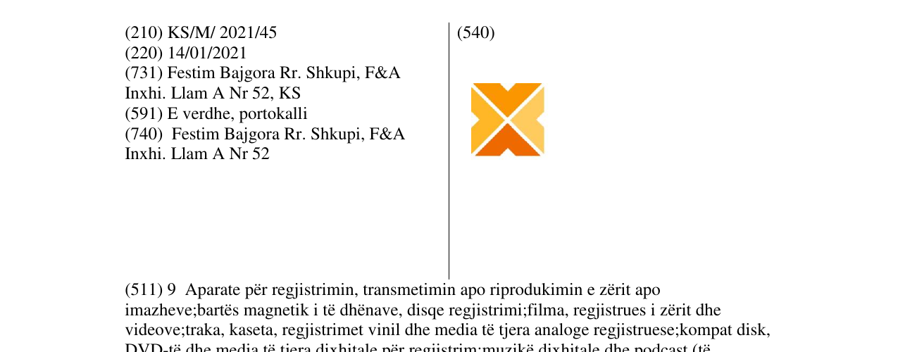 Zëri i markës XYZ në buletin