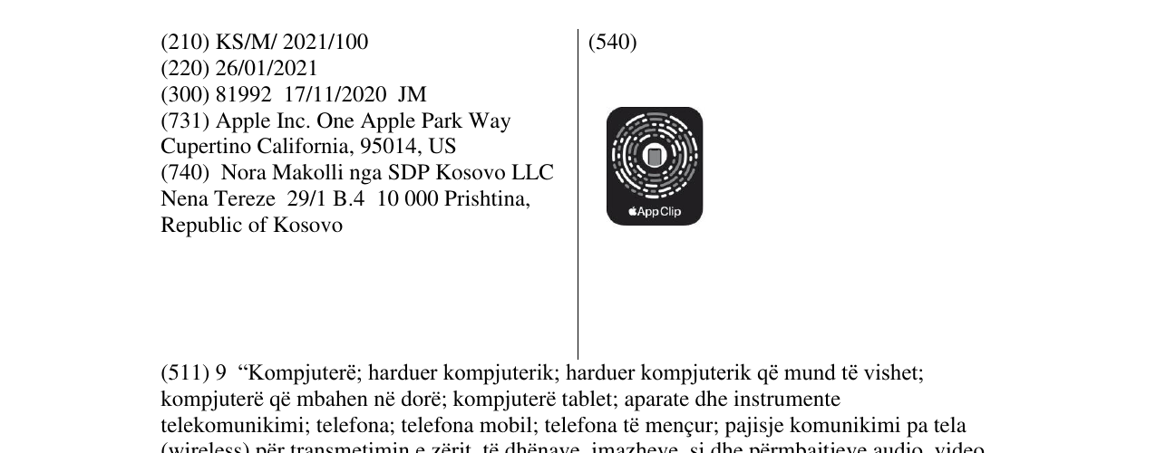Zëri i markës App clip code në buletin